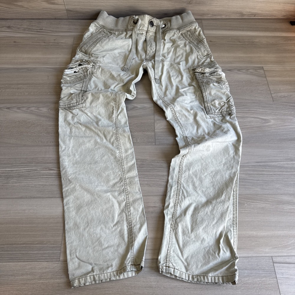 Vintage 90s Jetlag Cargo Pocket Pants Mens 36x34 Khaki Beige